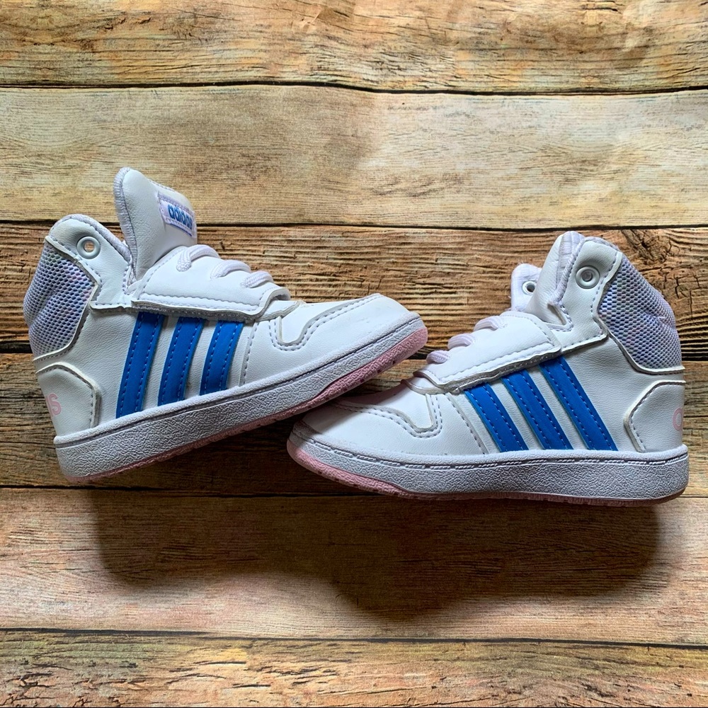 Baby girls Adidas hoops mid 2.0